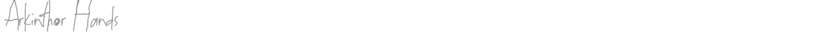 Arkinthor Hands font preview
